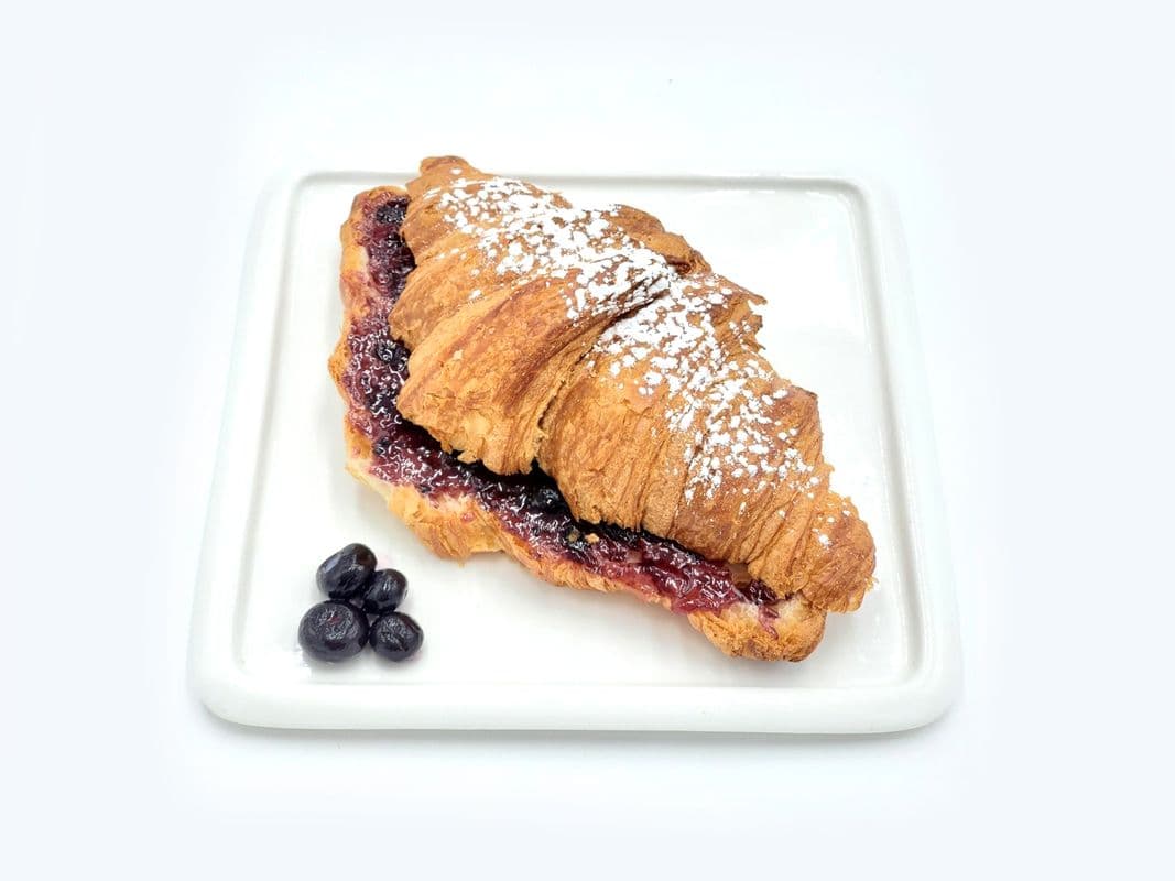 Croissant with Blueberry Jam