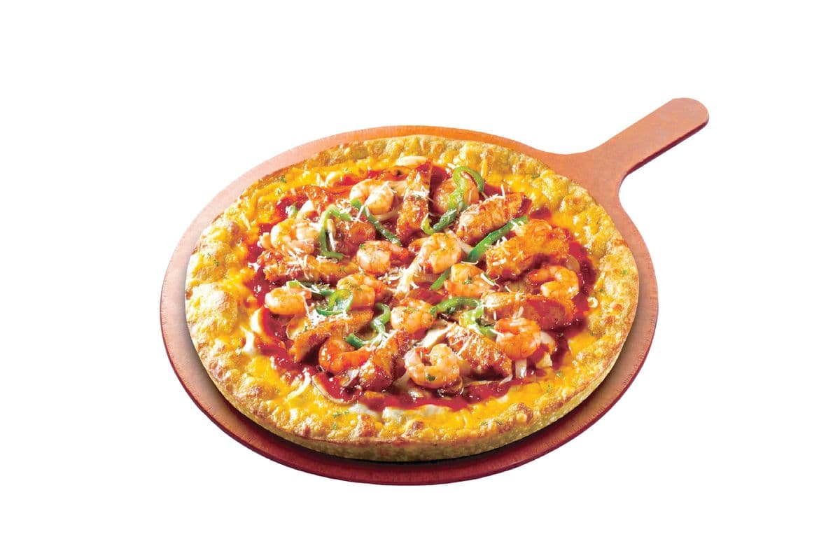 Crazy Chicken Shrimp Pizza
