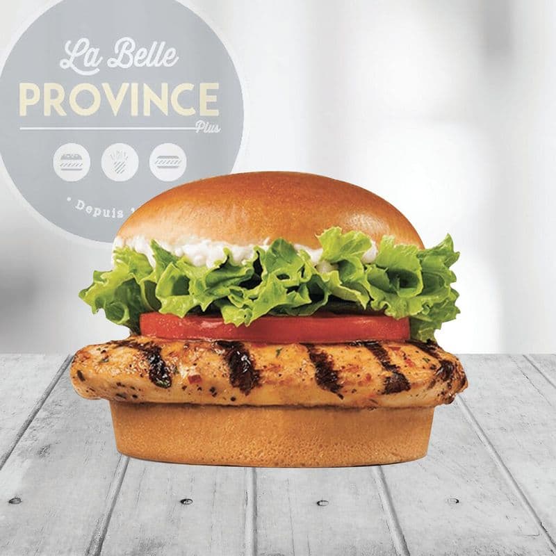 Burger poulet grillé