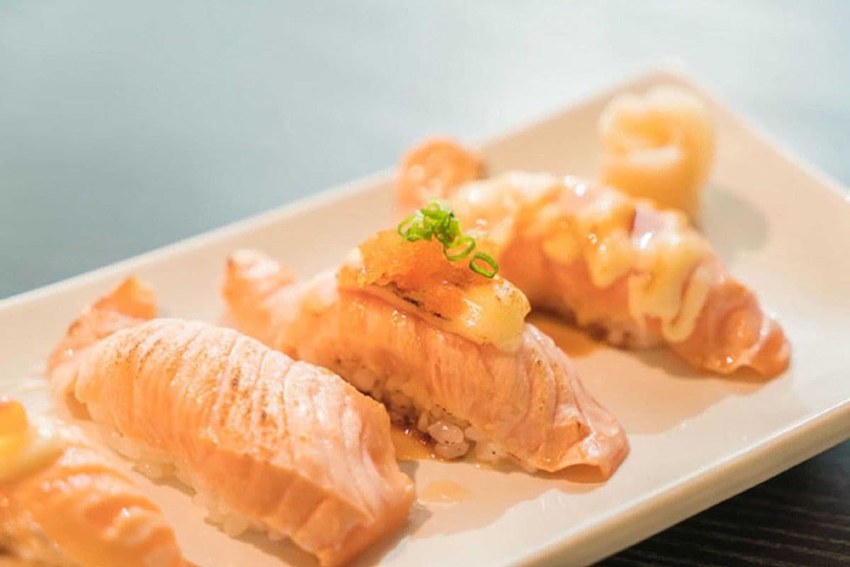 Sockeye Salmon Aburi Nigiri