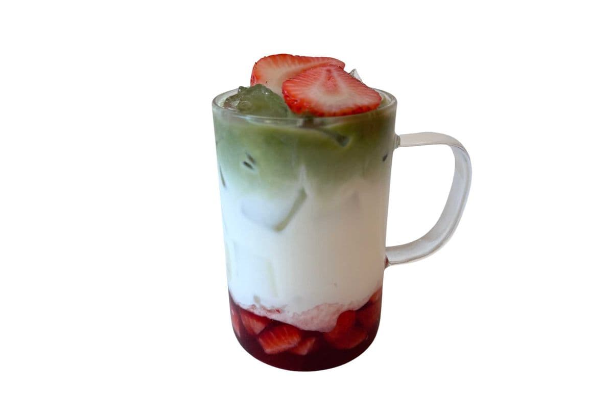 Strawberry Matcha Latte