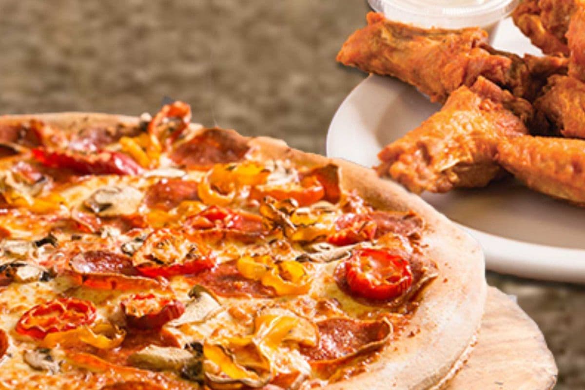 12 Slice Pizza & 2 Lbs of Wings Combo