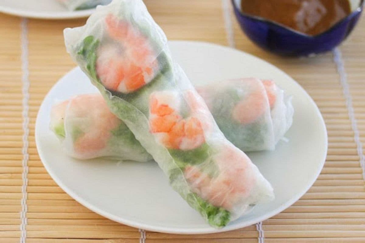 V1. Shrimp Fresh Rolls (3 pcs)