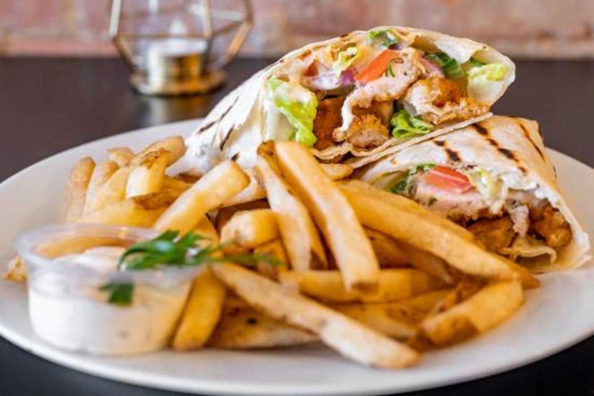 Crispy chicken wrap