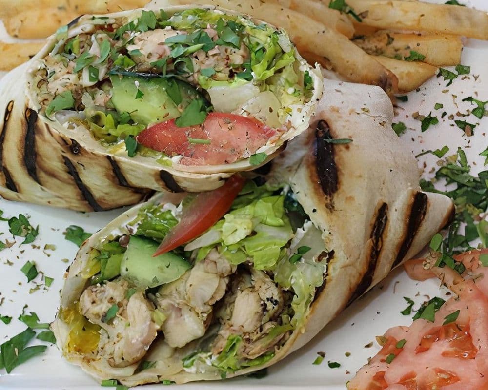 Chicken Greek Wrap