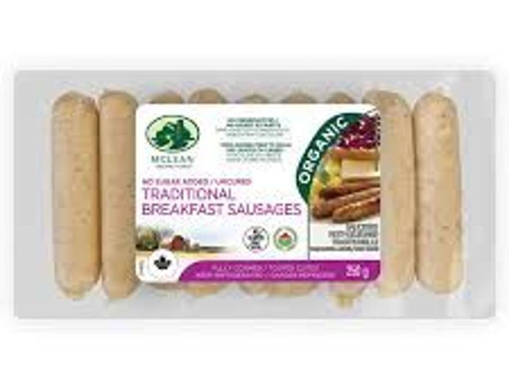 MCLEAN TRADITIONAL BREAKFAST SAUSAGES 250G