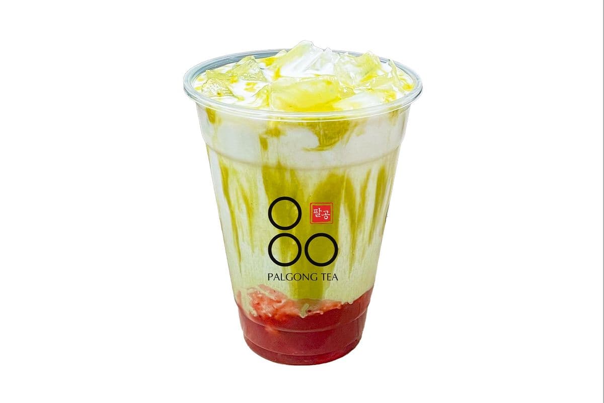 Strawberry Matcha Milk Tea