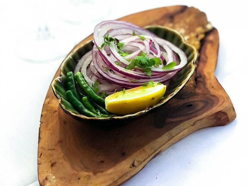 Onion, chilli, lemon