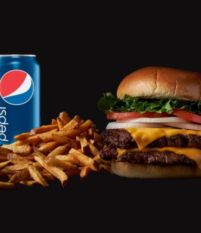 DOUBLE OG CHEESEBURGER COMBO CALS 1210-1380 