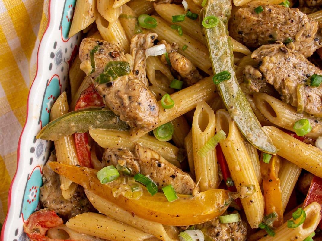 Jerk Chicken Alfredo Pasta