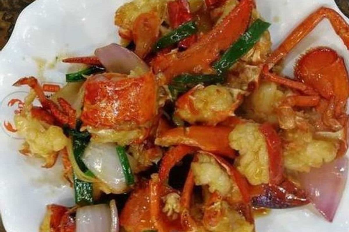 薑葱龙虾Fried Lobster with ginger and Onion