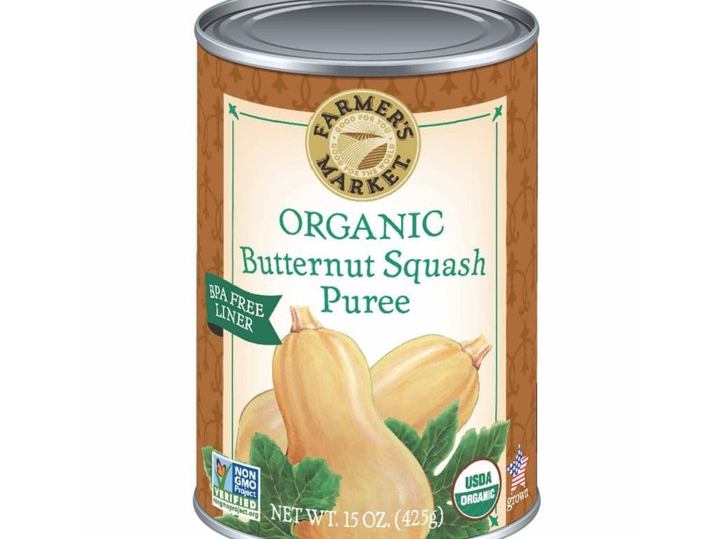 FARMER'S MARKET ORGANIC BUTTERNUT SQUASH PUREE 398ML