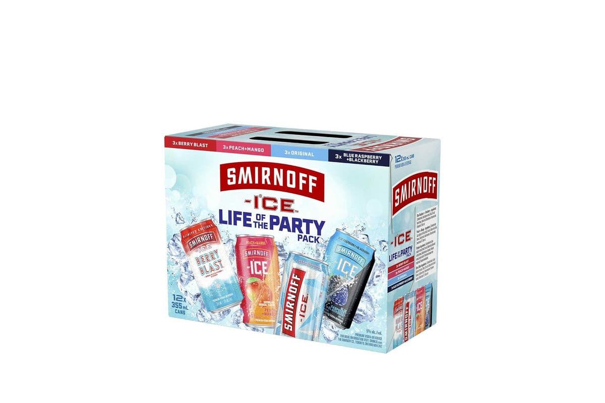 Smirnoff Ice - Life of Party Pack (12 x 355 ml Cans)