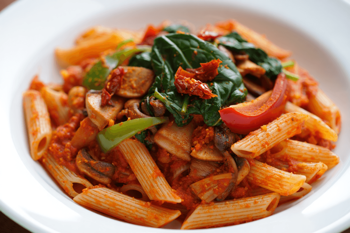 Vegetarian Penne Arrabiata Pasta