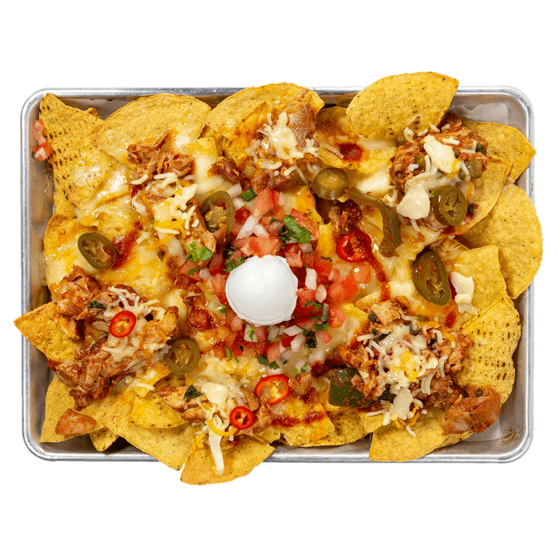 Nachos au poulet effiloché / Pulled Chicken Nachos