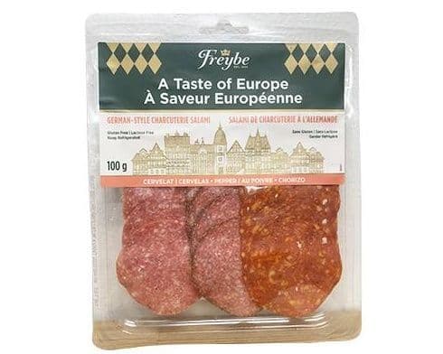 FREYBE SALAMI CERVELAT/PEPPER/CHORIZO 100G
