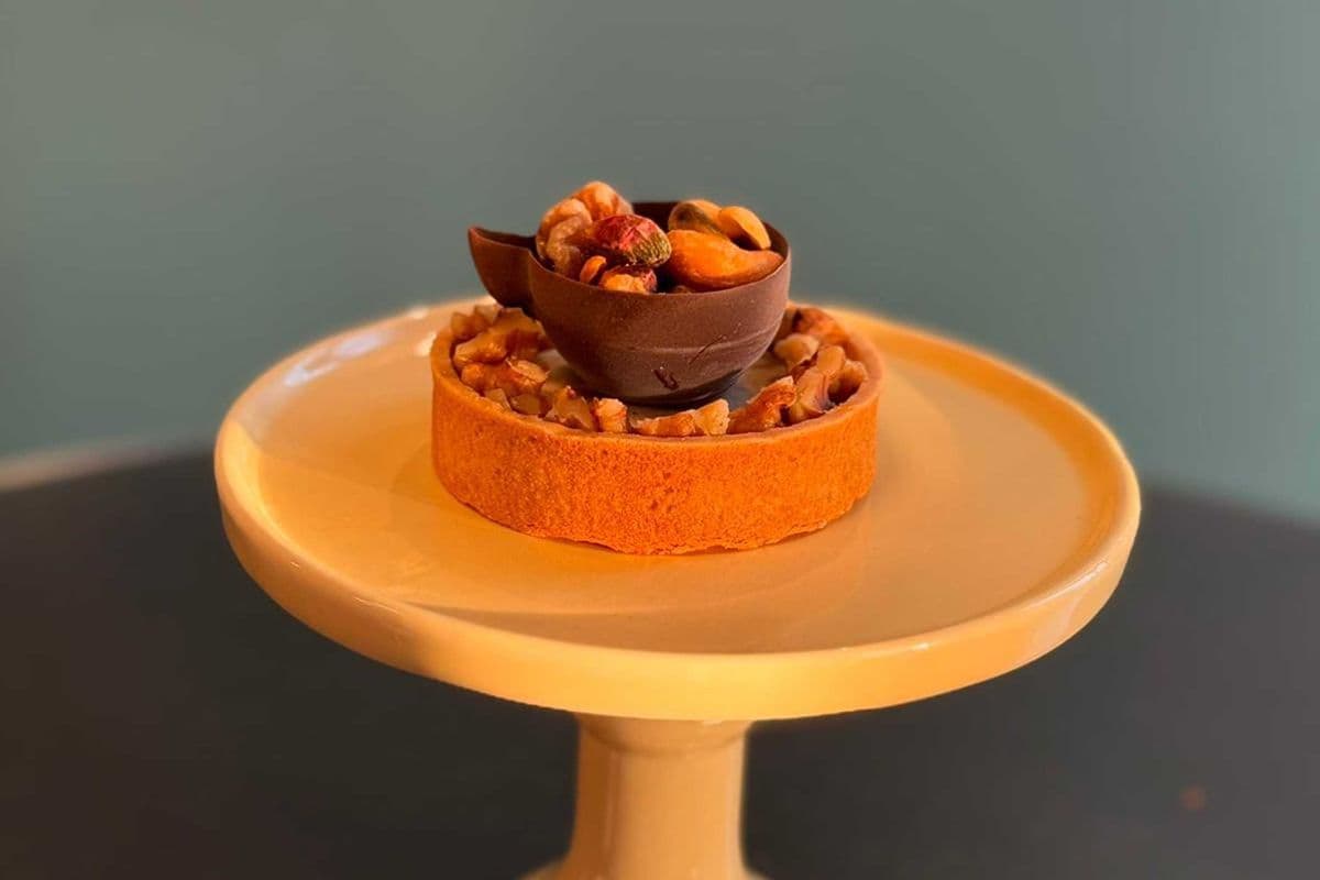 Caramel Walnut Tart