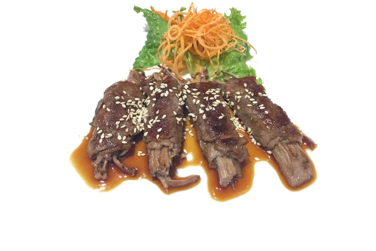 D29. Baby Mushroom Beef Roll (6 Pcs)