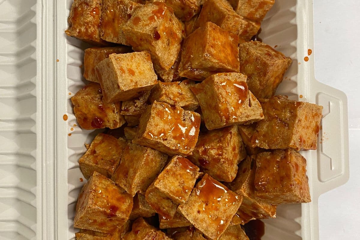 Deep Fried Tofu with General Tao Sauce
