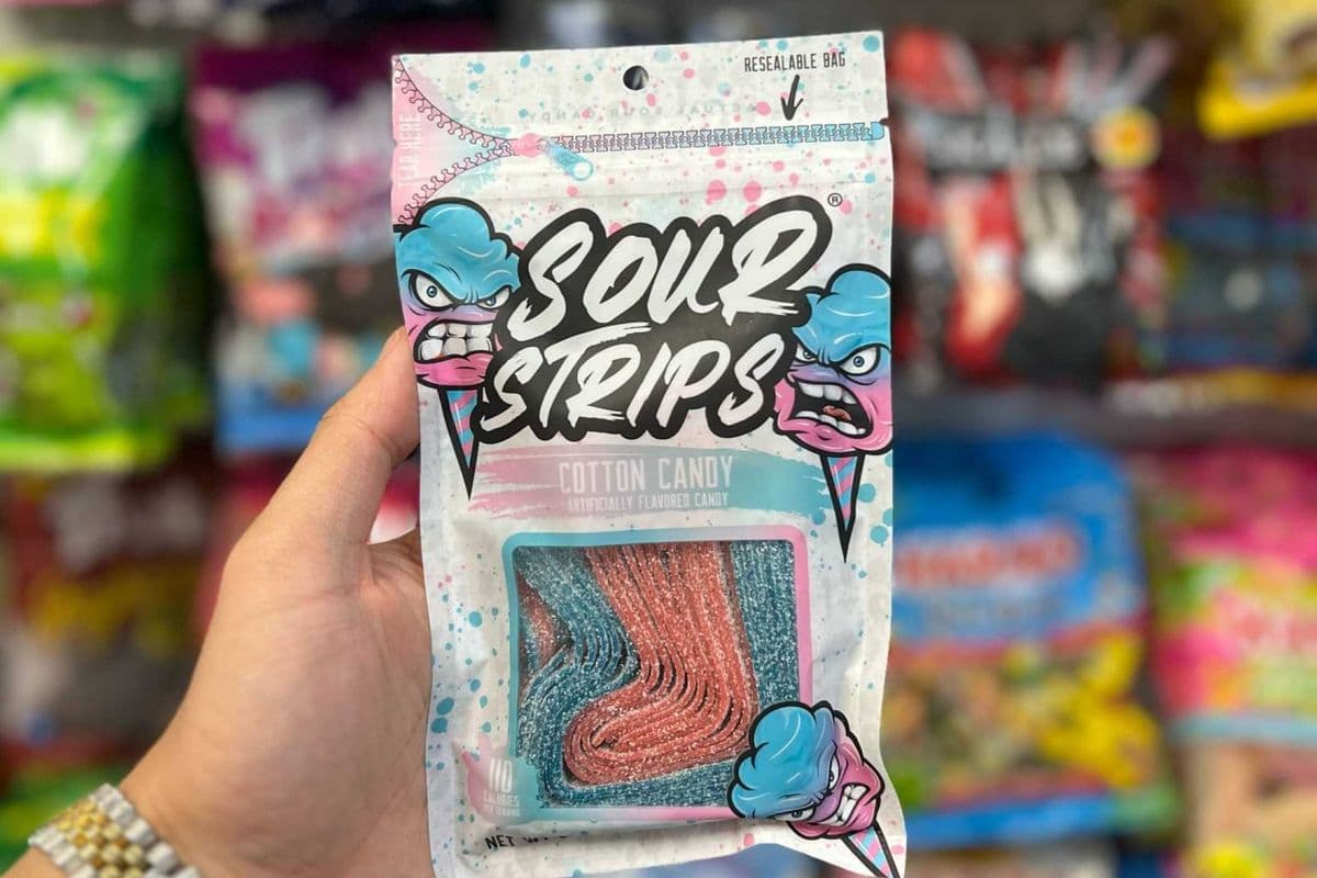 Sour Strips Cotton Candy - 96g