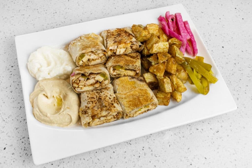 4. Shawarma Markouk Plate