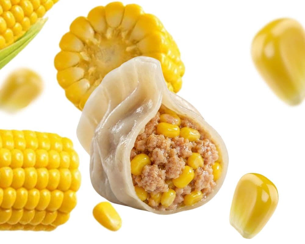 25.Pork & Corn Dumpling / Porc et Maïs Dumpling