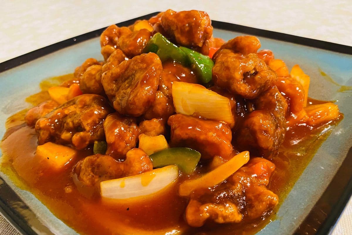 Sweet and Sour Pork or Chicken with Pineapple