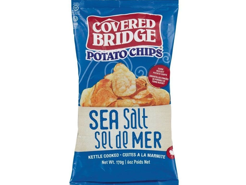 COVERED BRIDGE SEA SALT CHIPS 170G