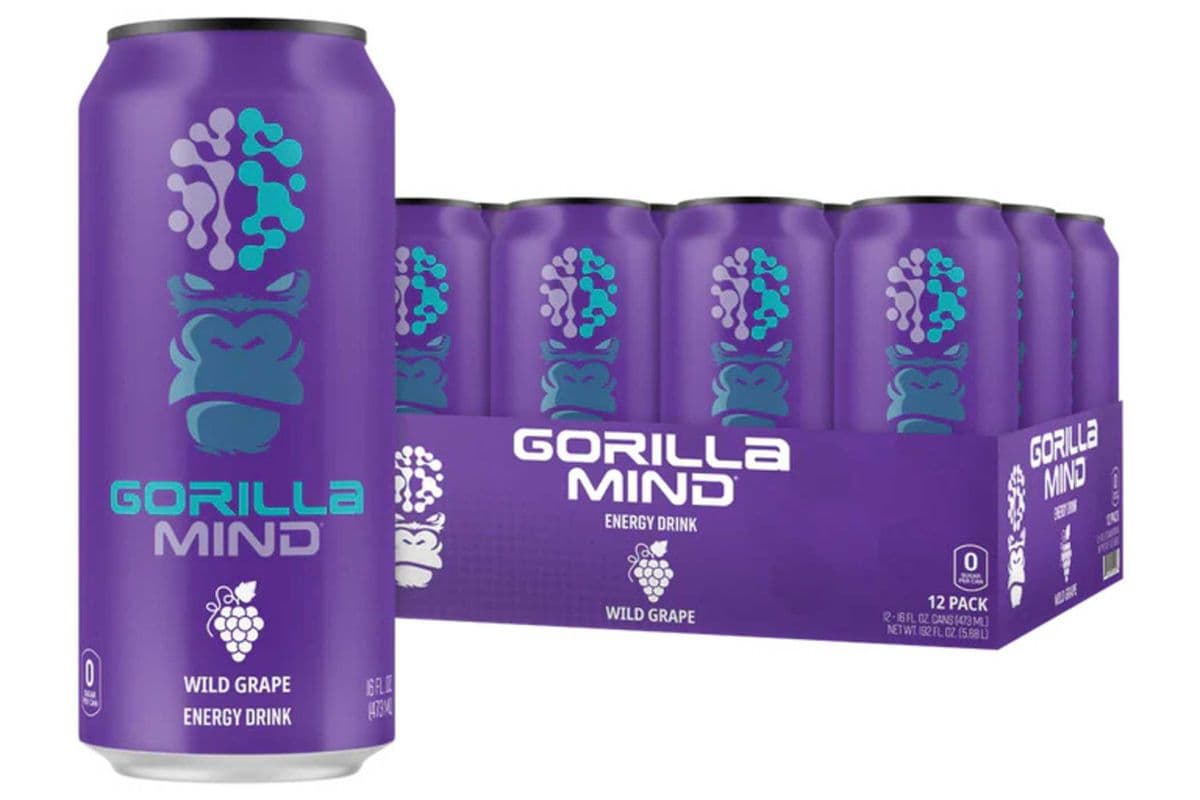 WILD GRAPE Gorilla Mind Energy Drink (473 ML)