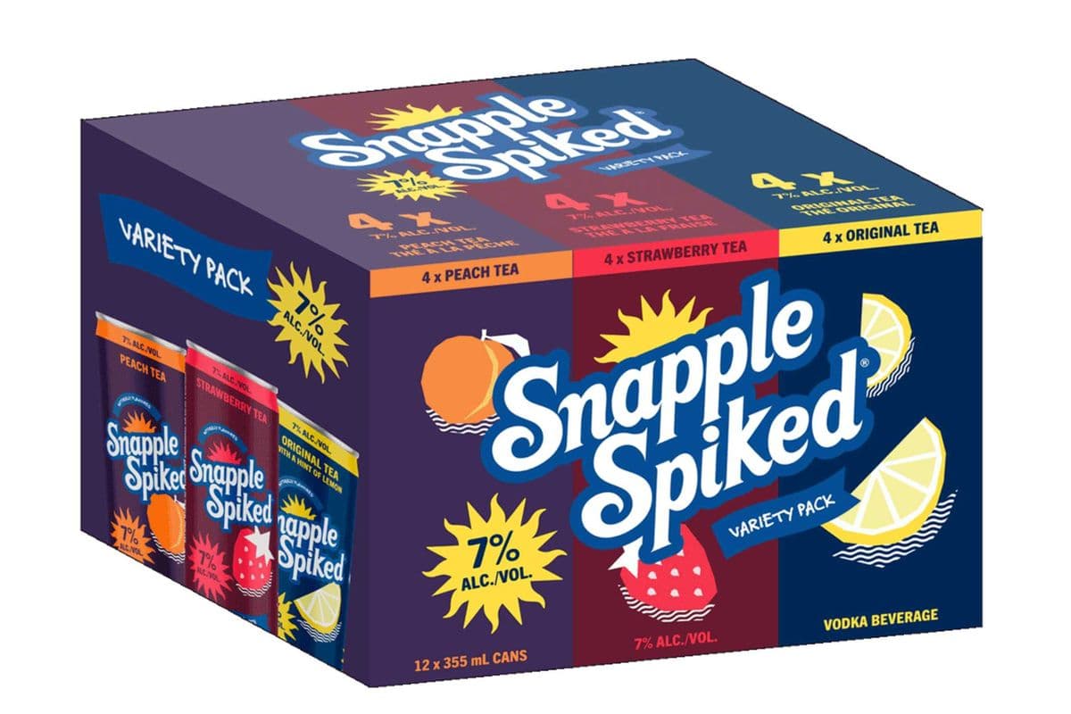 Snapple Spiked 7% Variety 12Pk (1 x 341 ml)