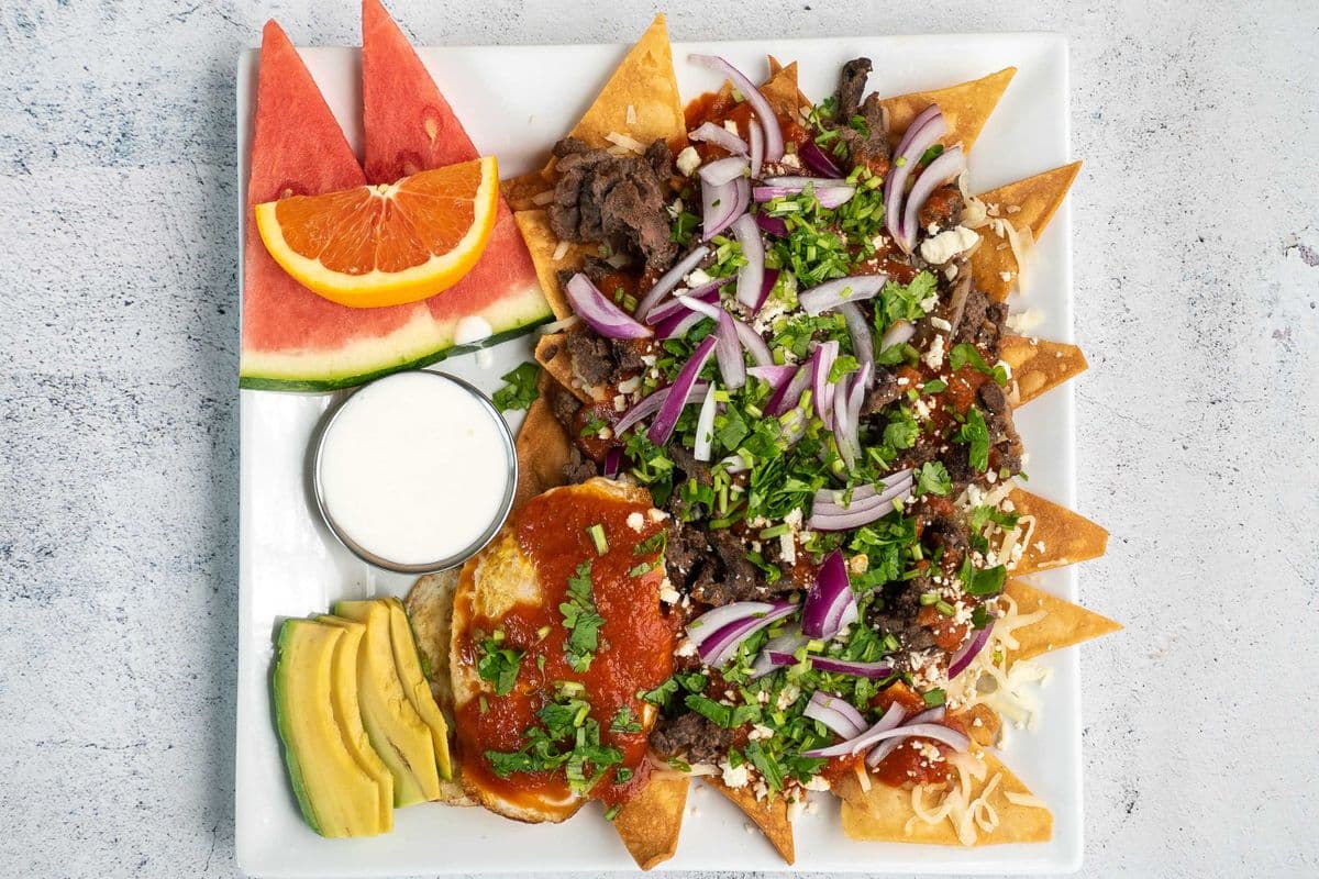 Chilaquiles avec boeuf