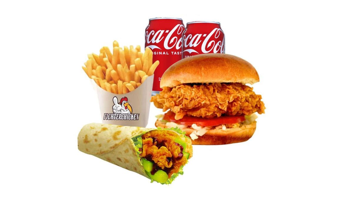 Crispy Chicken Burger & Chicken Wrap Combo