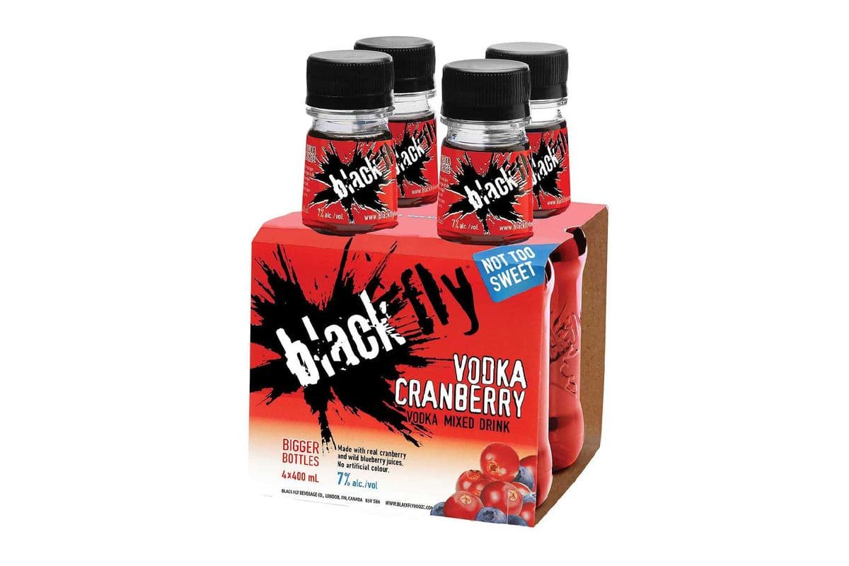 Black fly Vodka Cranberry (4 x 400ml)