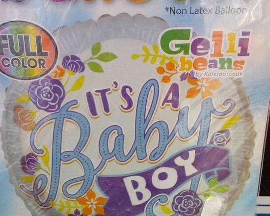 18" Round Foil Balloon - Its a Baby Boy