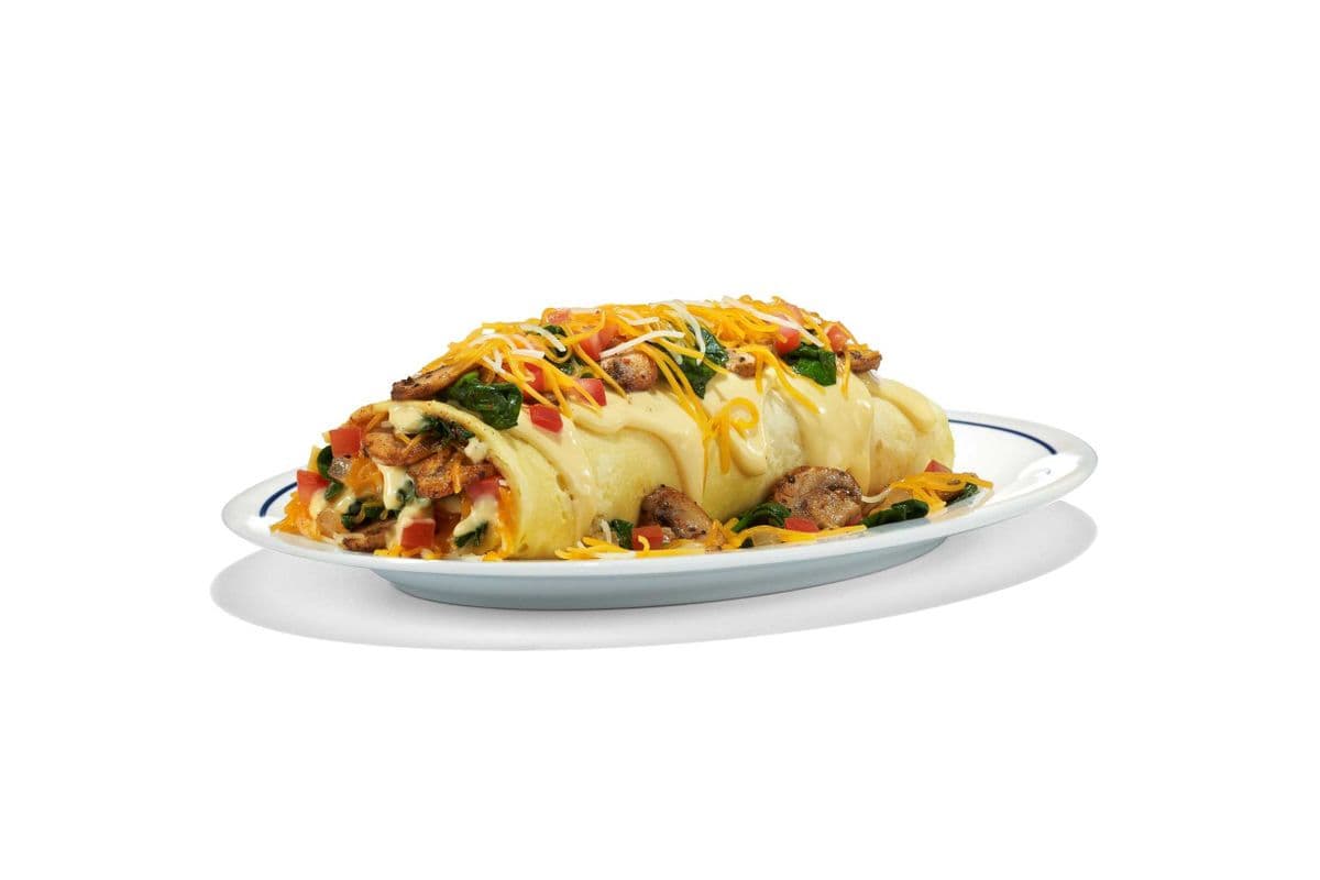 Spinach and Mushroom Omelette