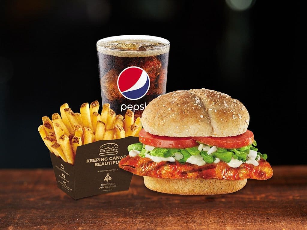 Buffalo Grilled Chicken sandwich Combo