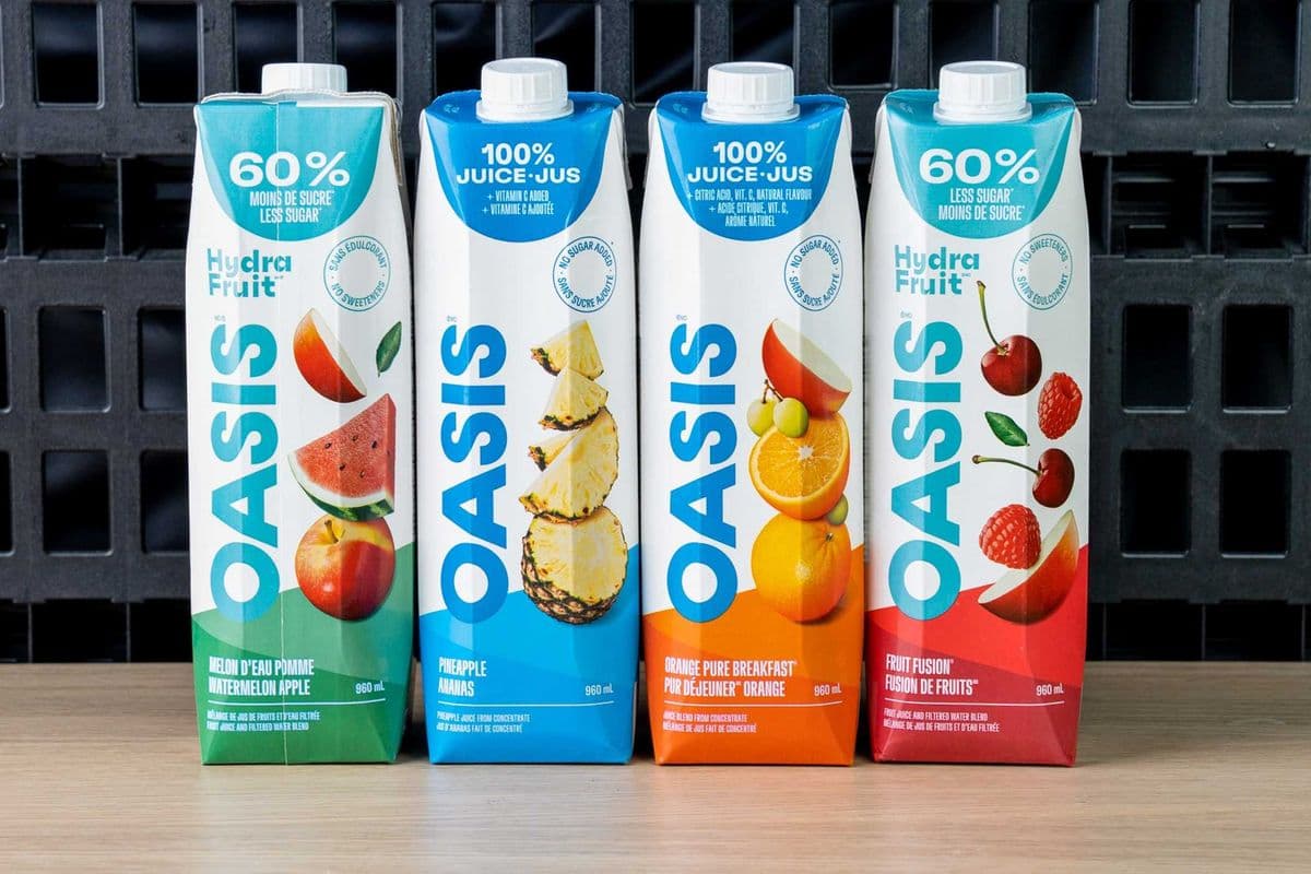 Oasis Fruit Fusion 60% Less Sugar (960 ml)