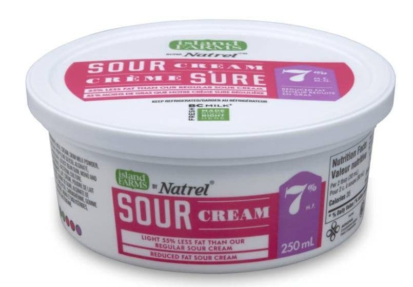 ISLAND FARMS SOUR CREAM LIGHT 7% 250ML