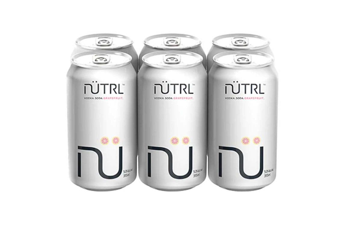 Nutrl Vodka Soda Grapefruit (6 Cans) (6 x 355ML)