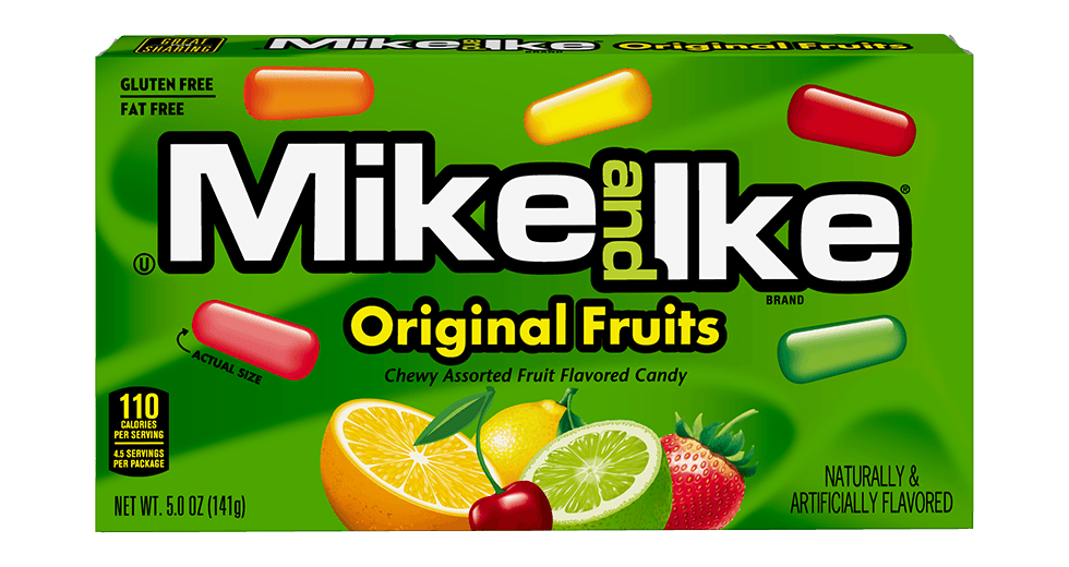 Mike et Ike Friandises Originale 120g/ Mike & Ike Chewy Original Candies 120g
