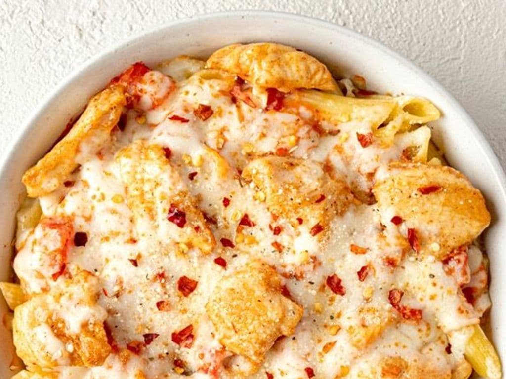 Spicy Baked Ziti with Chicken
