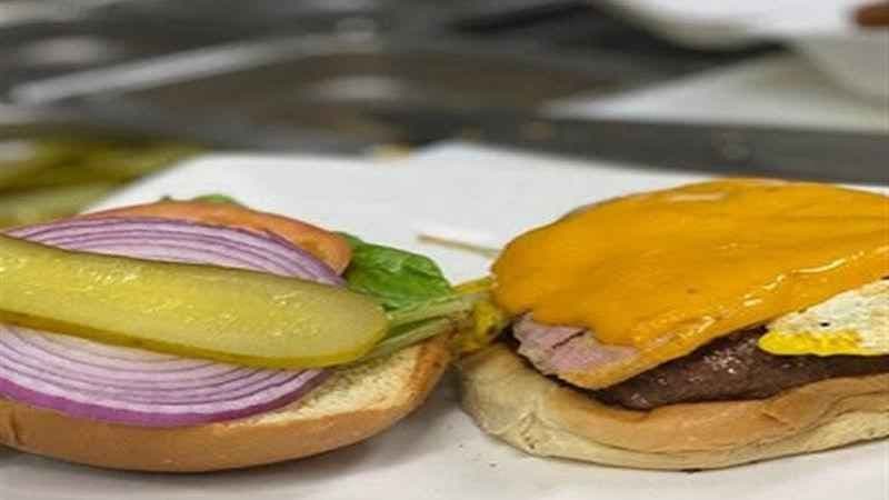 Bacon & Brie Double Smash Burger
