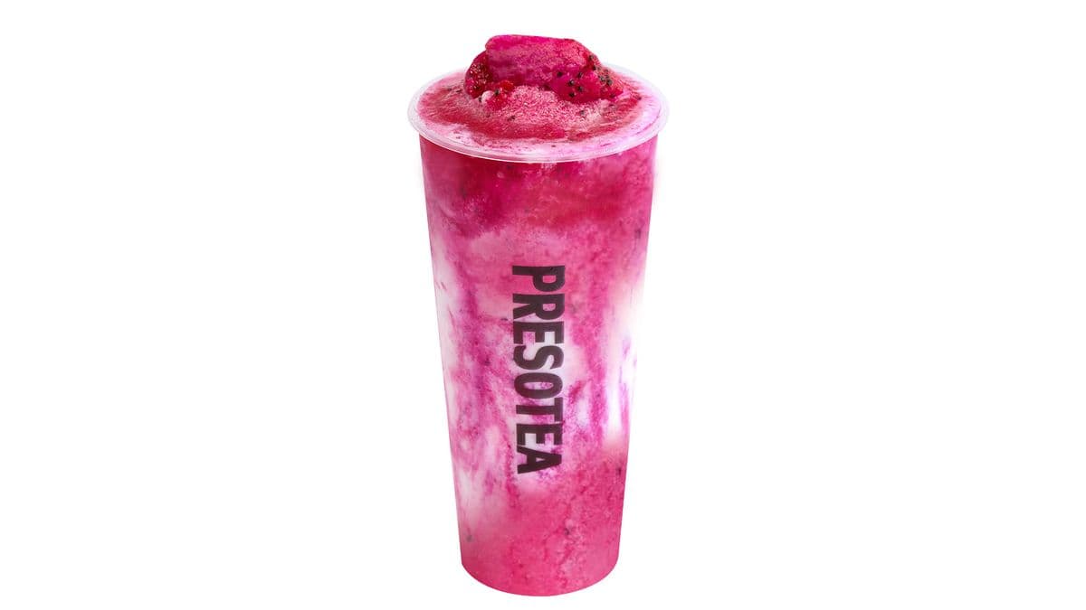 Dragon Fruit Cheese Cloud / Frappé glacé mousse au fromage aux fruits du dragon
