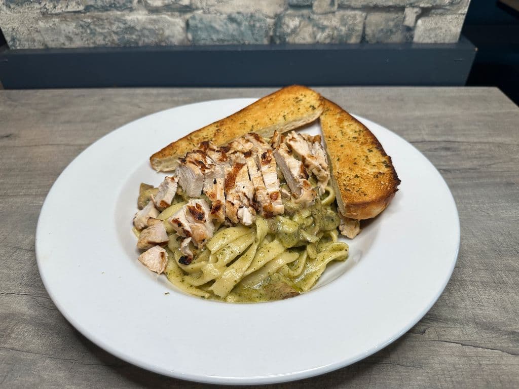 Mushroom Pesto Chicken