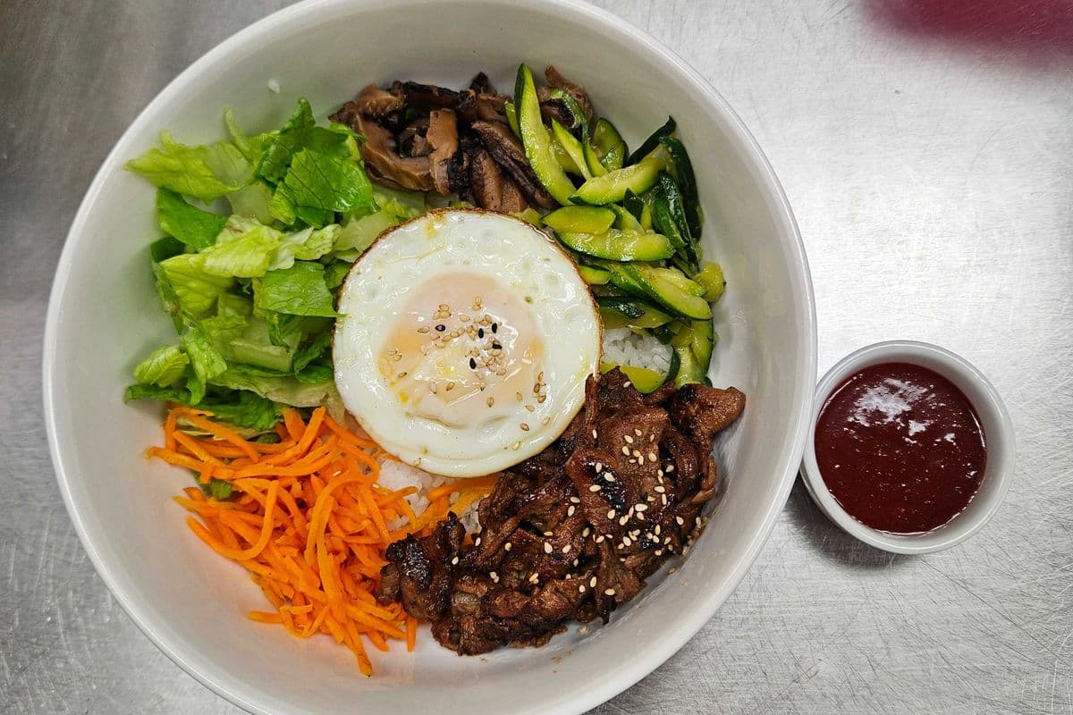 Pork BBQ Bibimbap with Egg