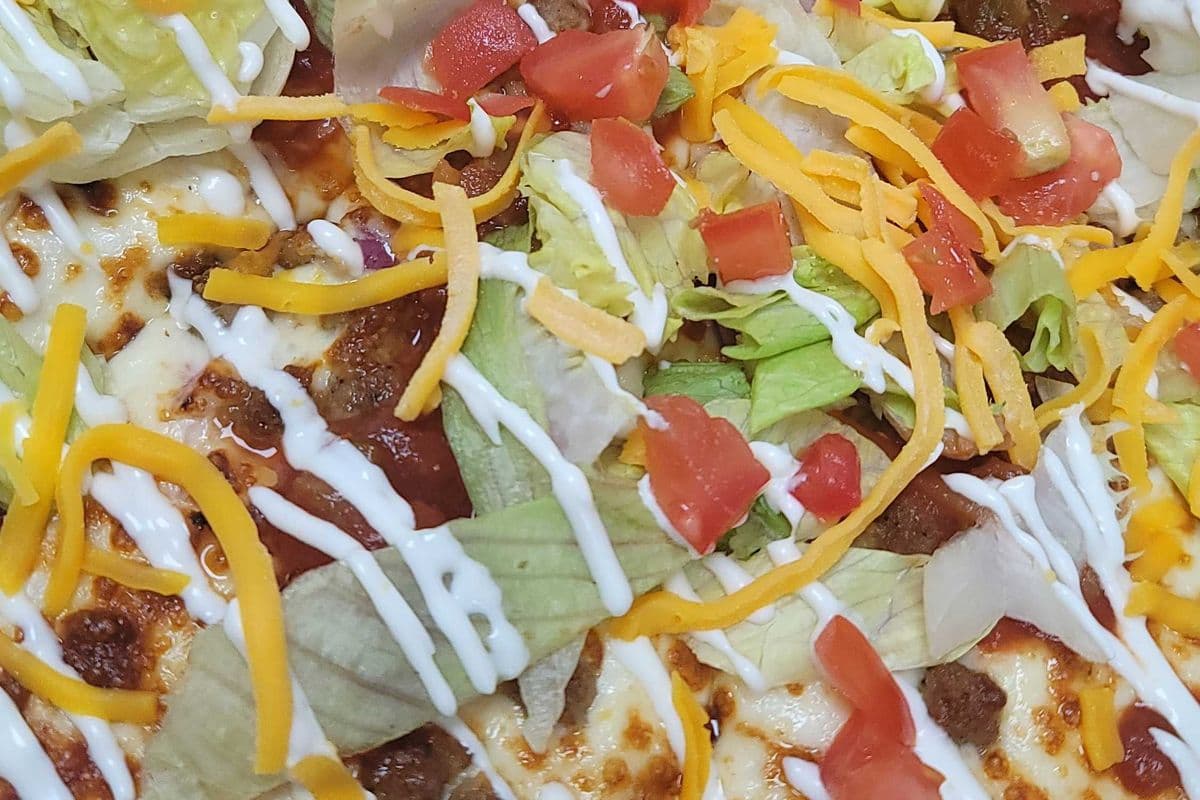 Half Moon Taco Pizza