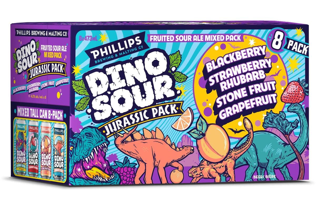 Phillips Dinosour Jurassic Pack - 8x473mL Cans (8 x 473ml)