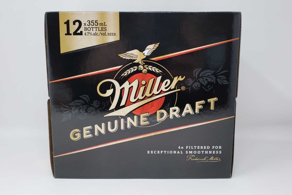 MILLER GENUINE DRAFT (12 x 355ml Bottle)