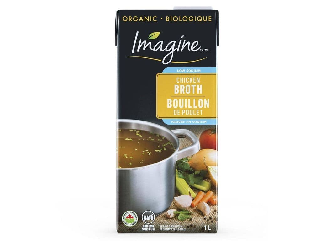 Imagine organic chicken broth low sodium 1L