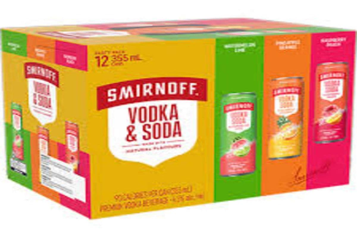 Smirnoff Vodka & Soda Party Pack (12 x 355 ML)